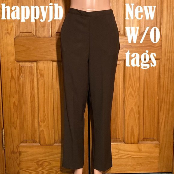 NWOT Vintage Alfred Dunner Pull On Flat Front Dress Pants Size 10 - Picture 2 of 10